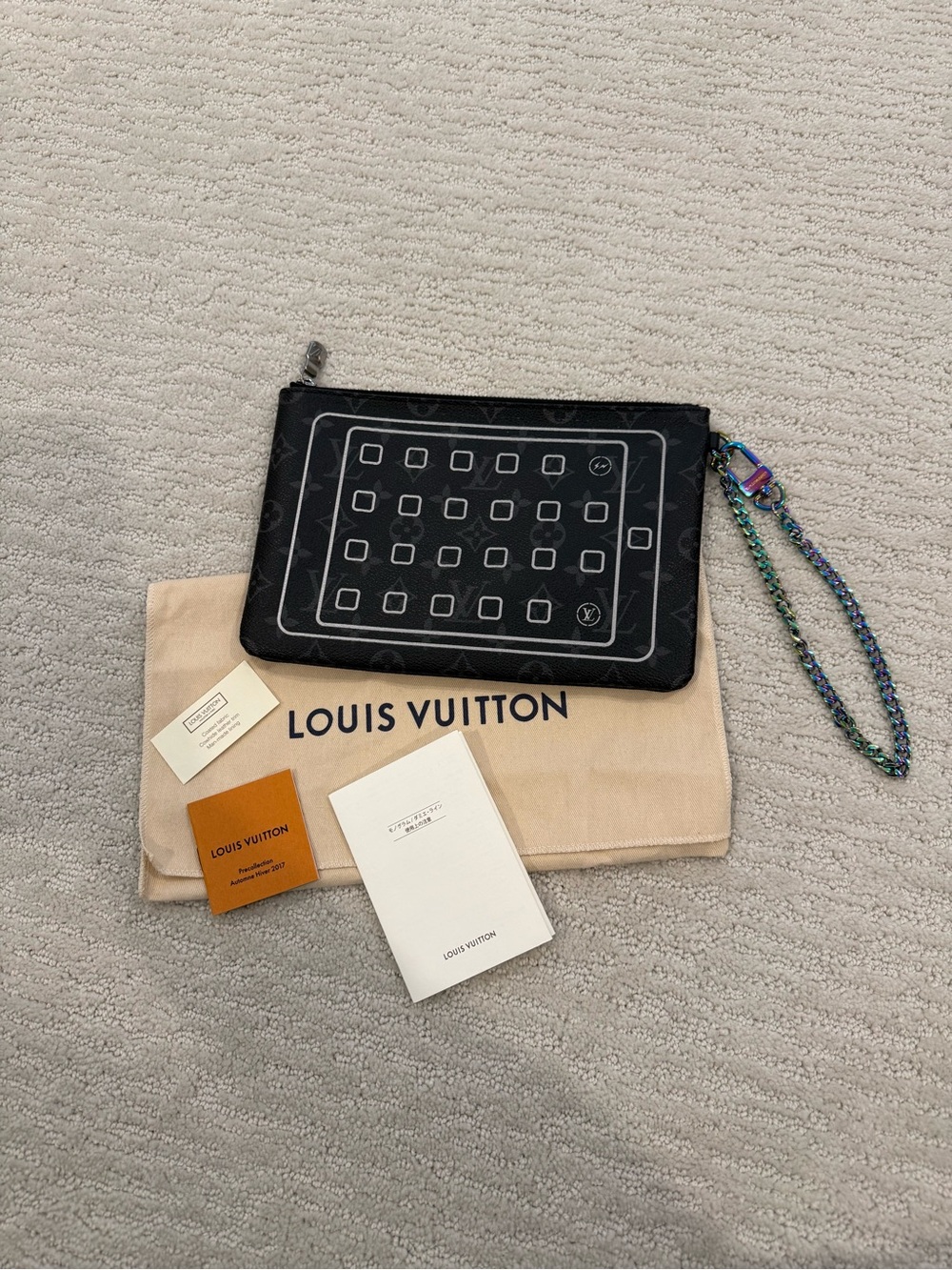 Louis Vuitton x Fragment monogram eclipse pouch